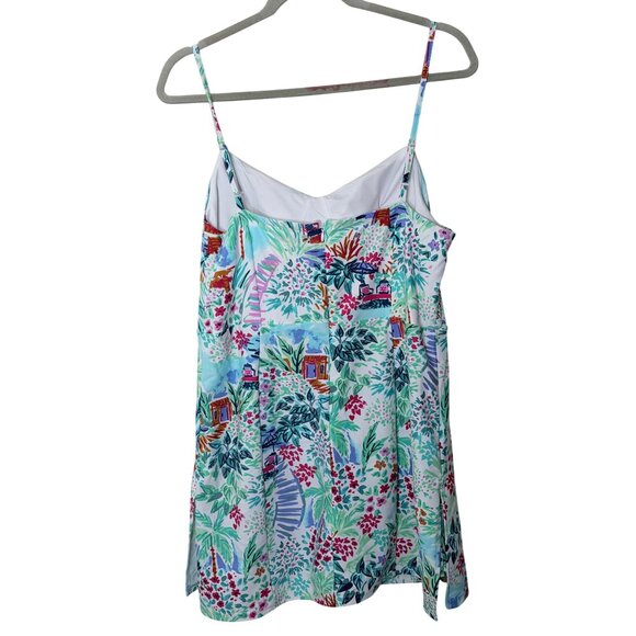 Aryeh Tankini Swim Dress Womens Size L Tropical One-Piece Beach Resort - Picture 3 of 16